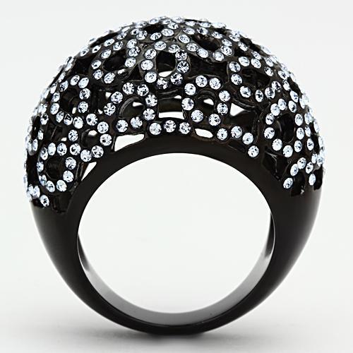 Women Stainless Steel Synthetic Crystal Rings