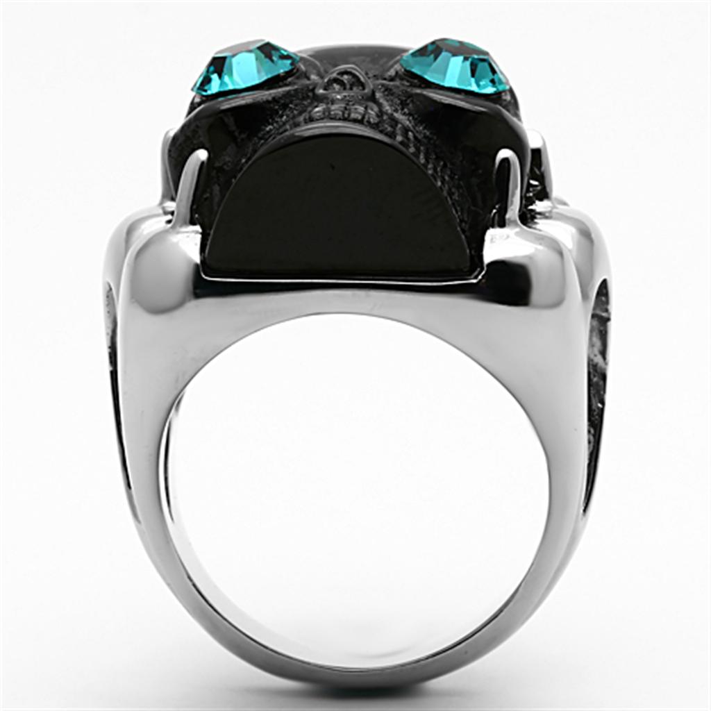 Women Stainless Steel Synthetic Crystal Rings