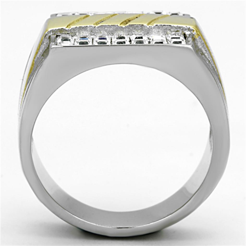 Men Stainless Steel Synthetic Crystal Rings TK1193