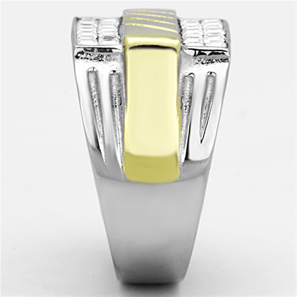 Men Stainless Steel Synthetic Crystal Rings TK1193