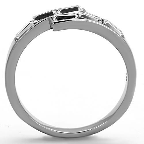 Women Stainless Steel Synthetic Crystal Rings