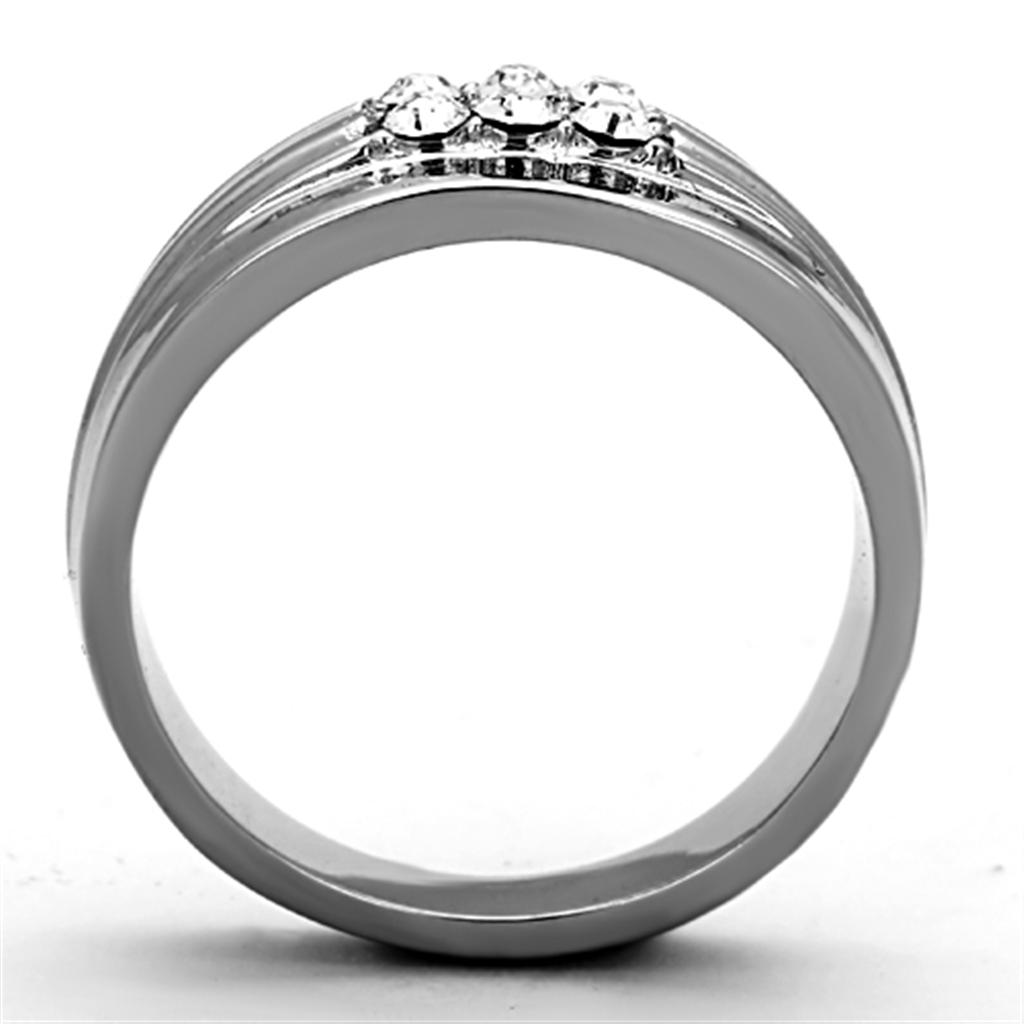 Men Stainless Steel Synthetic Crystal Rings TK1357