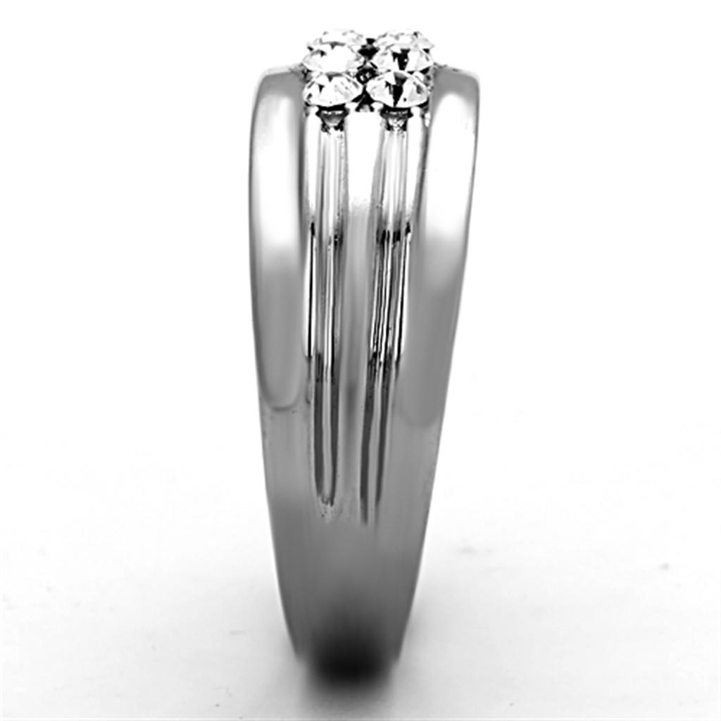 Men Stainless Steel Synthetic Crystal Rings TK1357