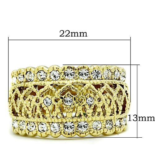 Women Stainless Steel Synthetic Crystal Rings