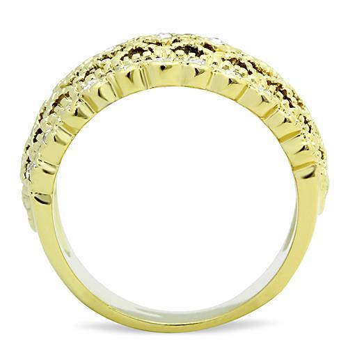 Women Stainless Steel Synthetic Crystal Rings