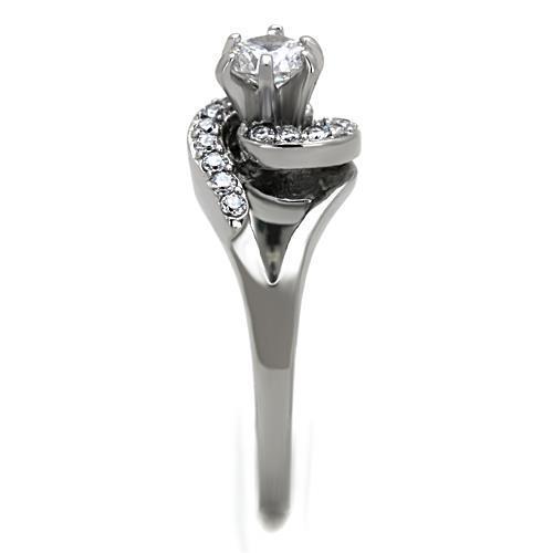 Women Stainless Steel Cubic Zirconia Rings TK1529