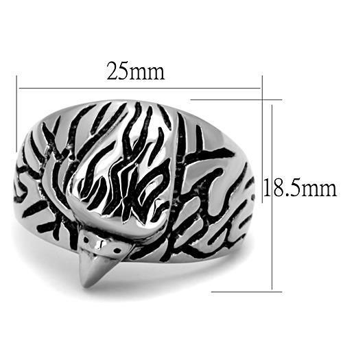 Men Stainless Steel Synthetic Crystal Rings TK1600