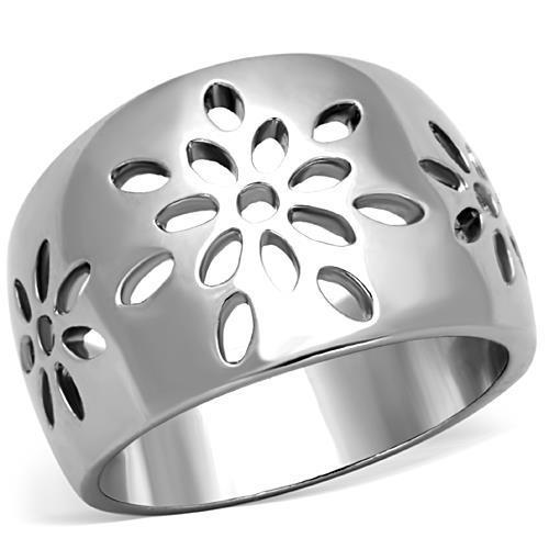 Women Stainless Steel No Stone Rings TK1684