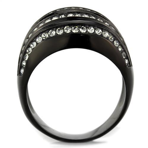 Women Stainless Steel Synthetic Crystal Rings