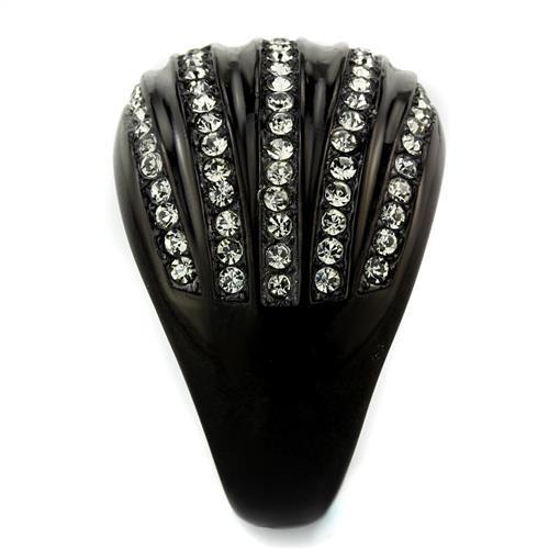 Women Stainless Steel Synthetic Crystal Rings