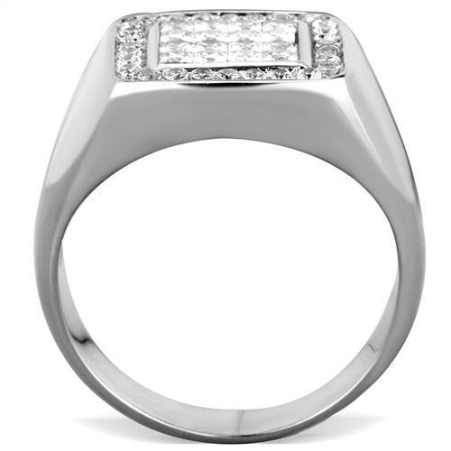 Men Stainless Steel Cubic Zirconia Rings TK1802