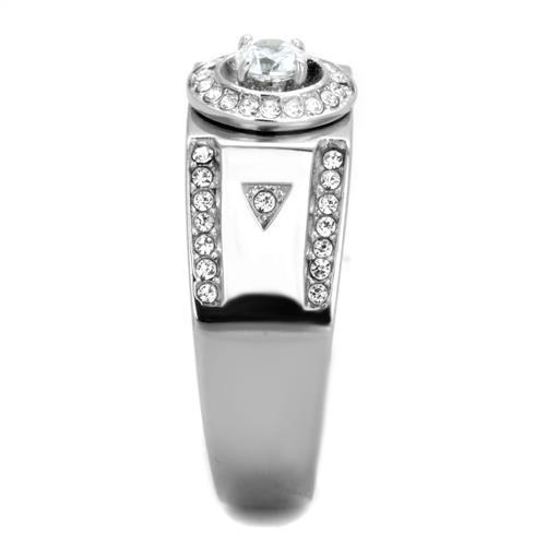 Men Stainless Steel Cubic Zirconia Rings TK1819