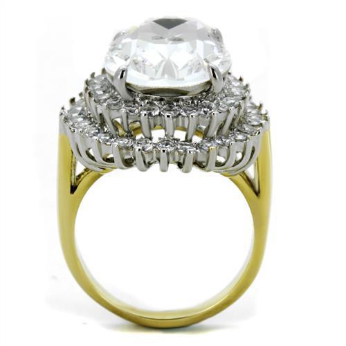 Women Stainless Steel Synthetic Crystal Rings