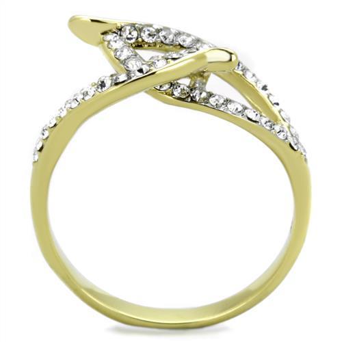 Women Stainless Steel Synthetic Crystal Rings