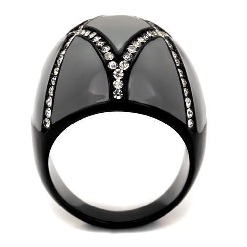 Women Stainless Steel Synthetic Crystal Rings