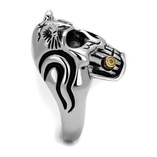 Men Stainless Steel Synthetic Crystal Rings TK2244