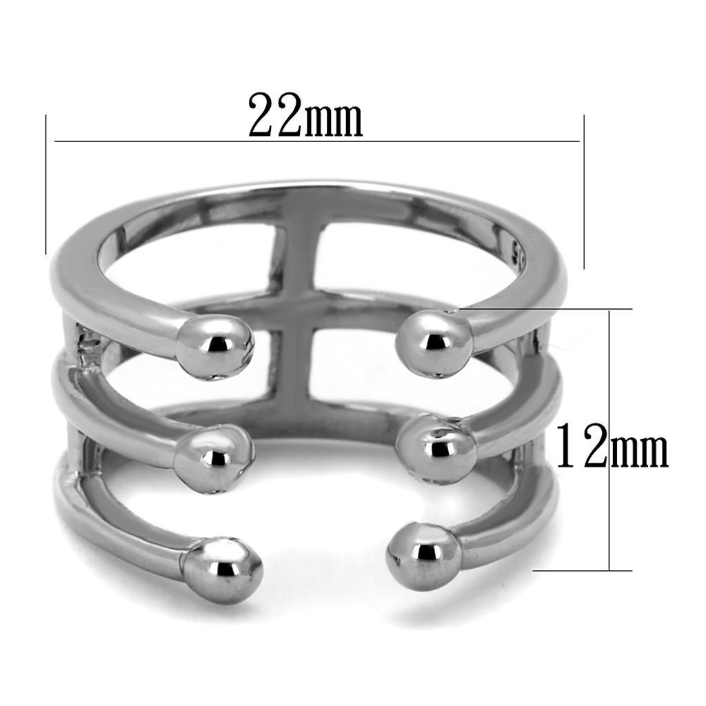 Women Stainless Steel No Stone Rings TK2267