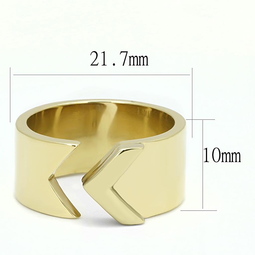 Women Stainless Steel No Stone Rings TK3120