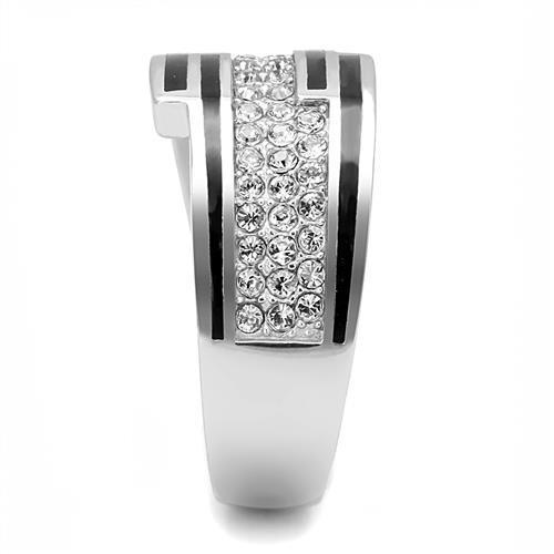 Women Stainless Steel Synthetic Crystal Rings