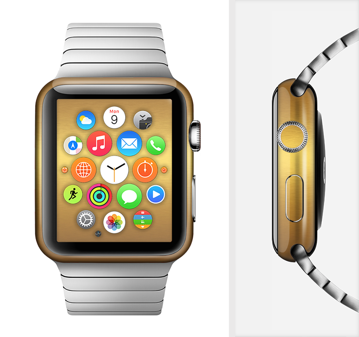 The Gold Shimmer Surface Full-Body Skin Kit for the Apple Watch