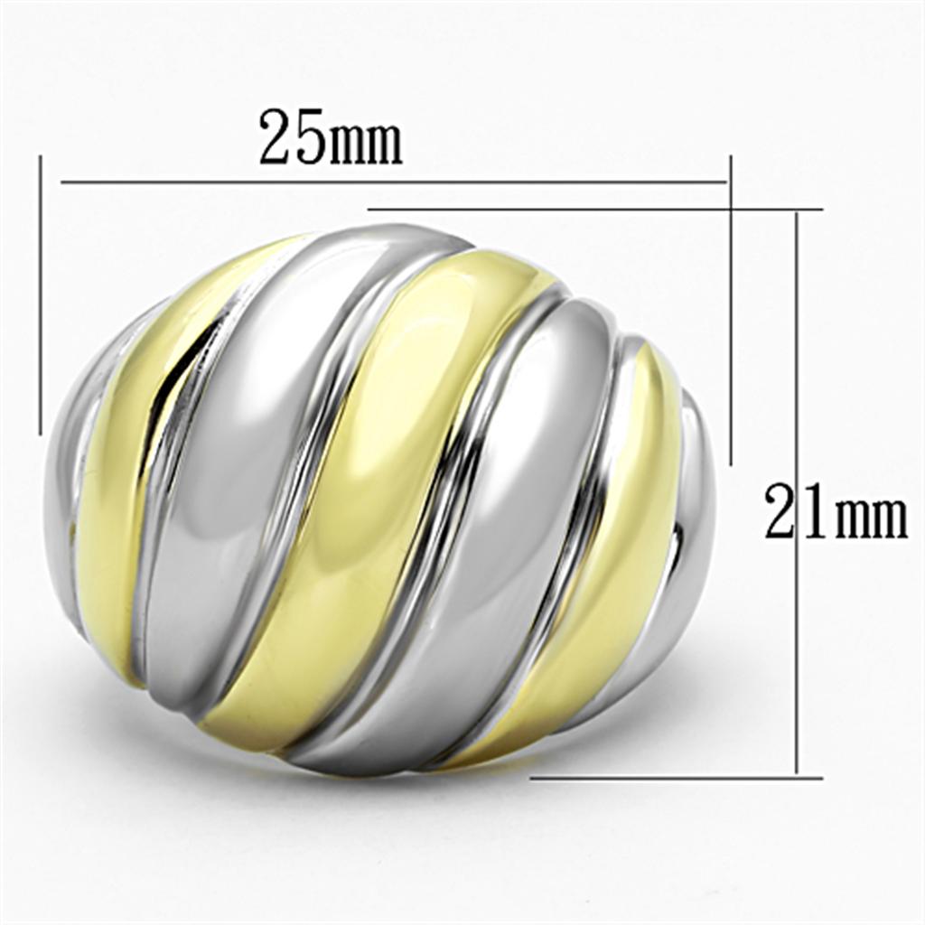 Women Stainless Steel No Stone Rings TK1219