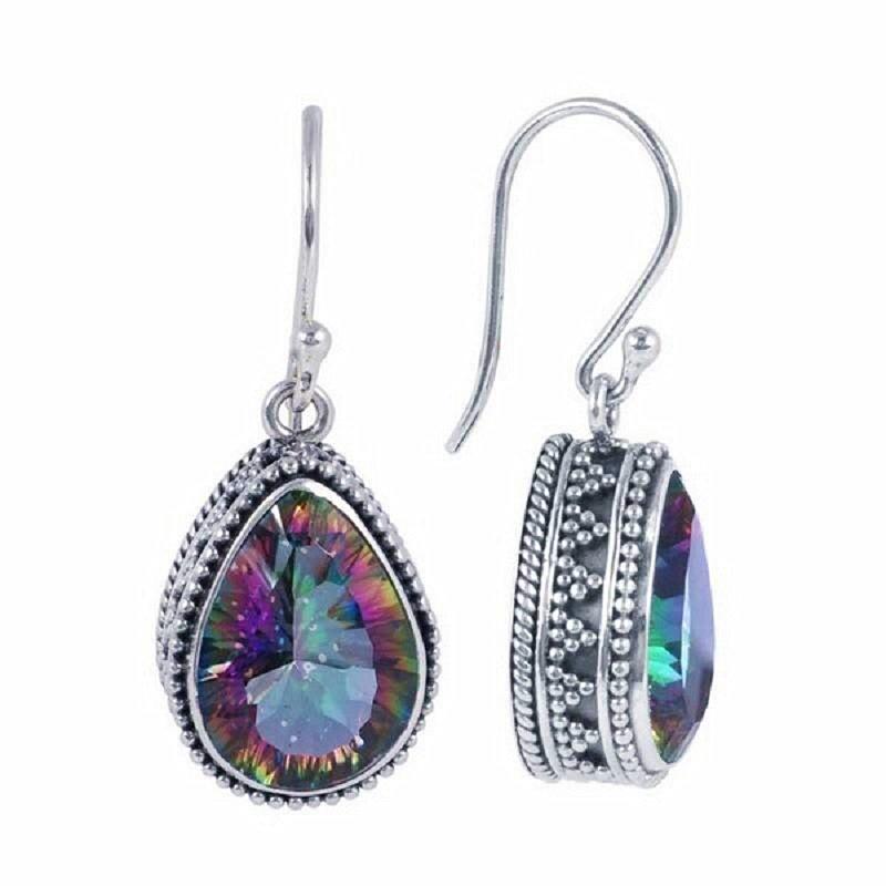 Topaz Teardrop Earrings-Hollywood Sensations Topaz Dangle Earrings