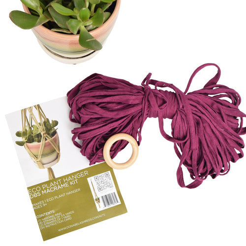 DIY Eco Macramé Plant Hanger Kit NEW