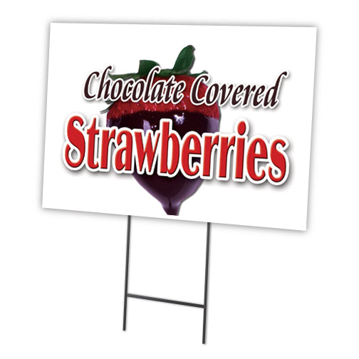 SignMission C-1216-DS-Chocolate Covered Stra 12 x 16 in. Chocolate Cov
