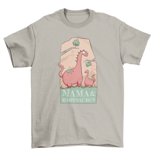 Mom and babysaurus t-shirt