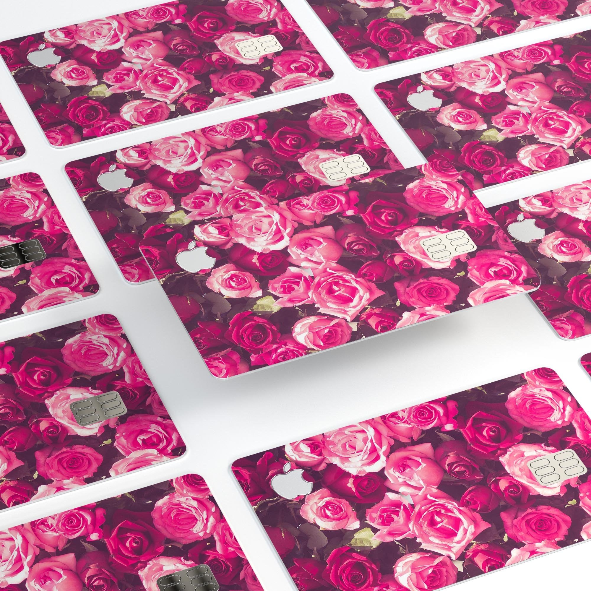 Vibrant Pink Vintage Rose Field - Premium Protective Decal Skin-Kit