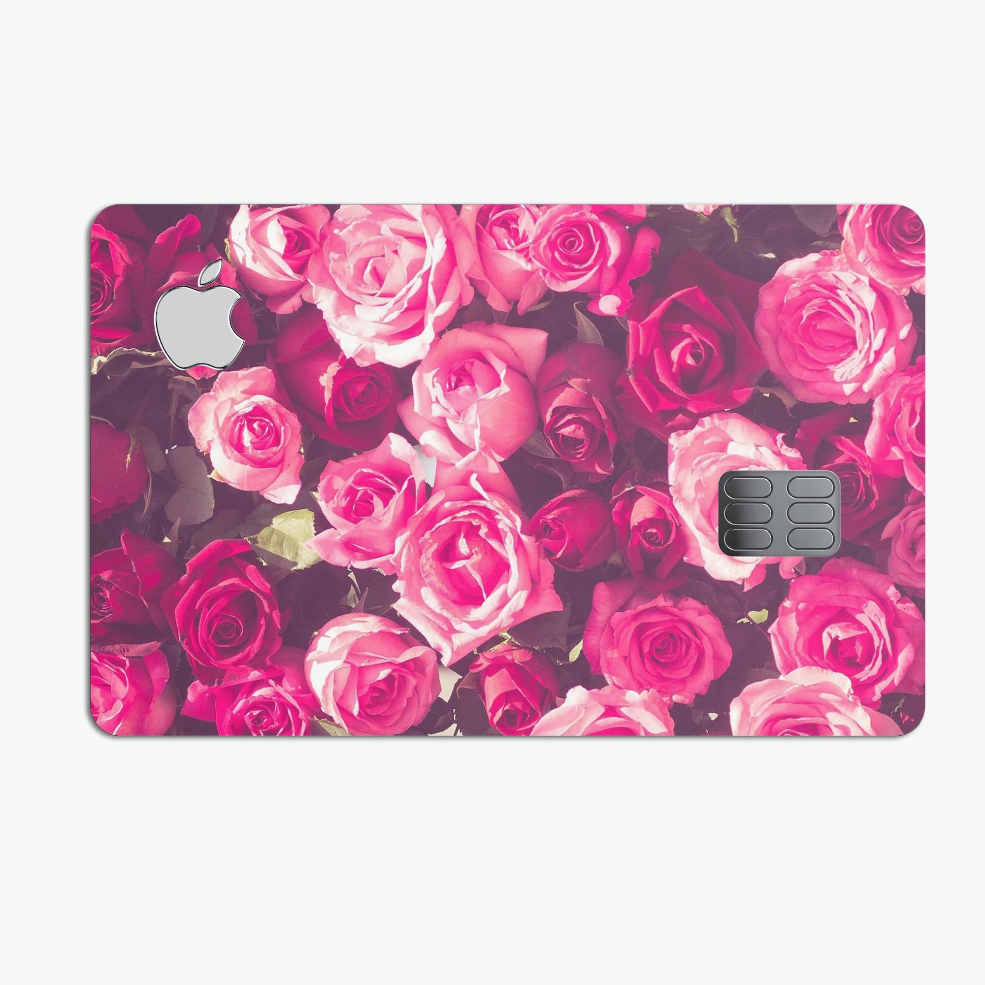 Vibrant Pink Vintage Rose Field - Premium Protective Decal Skin-Kit