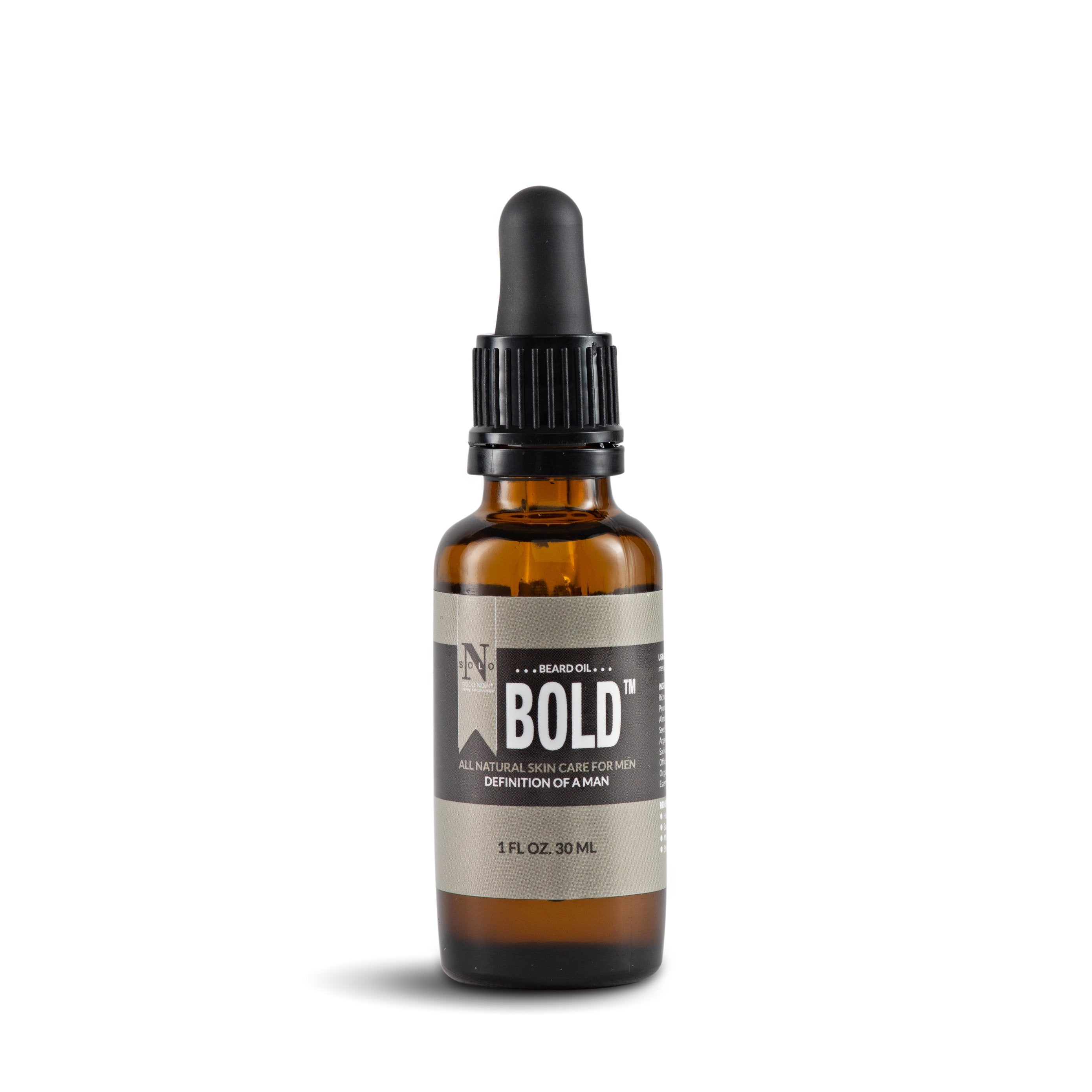 Solo Noir® BOLD™ ALL Natural Pre-shave + Beard Oil