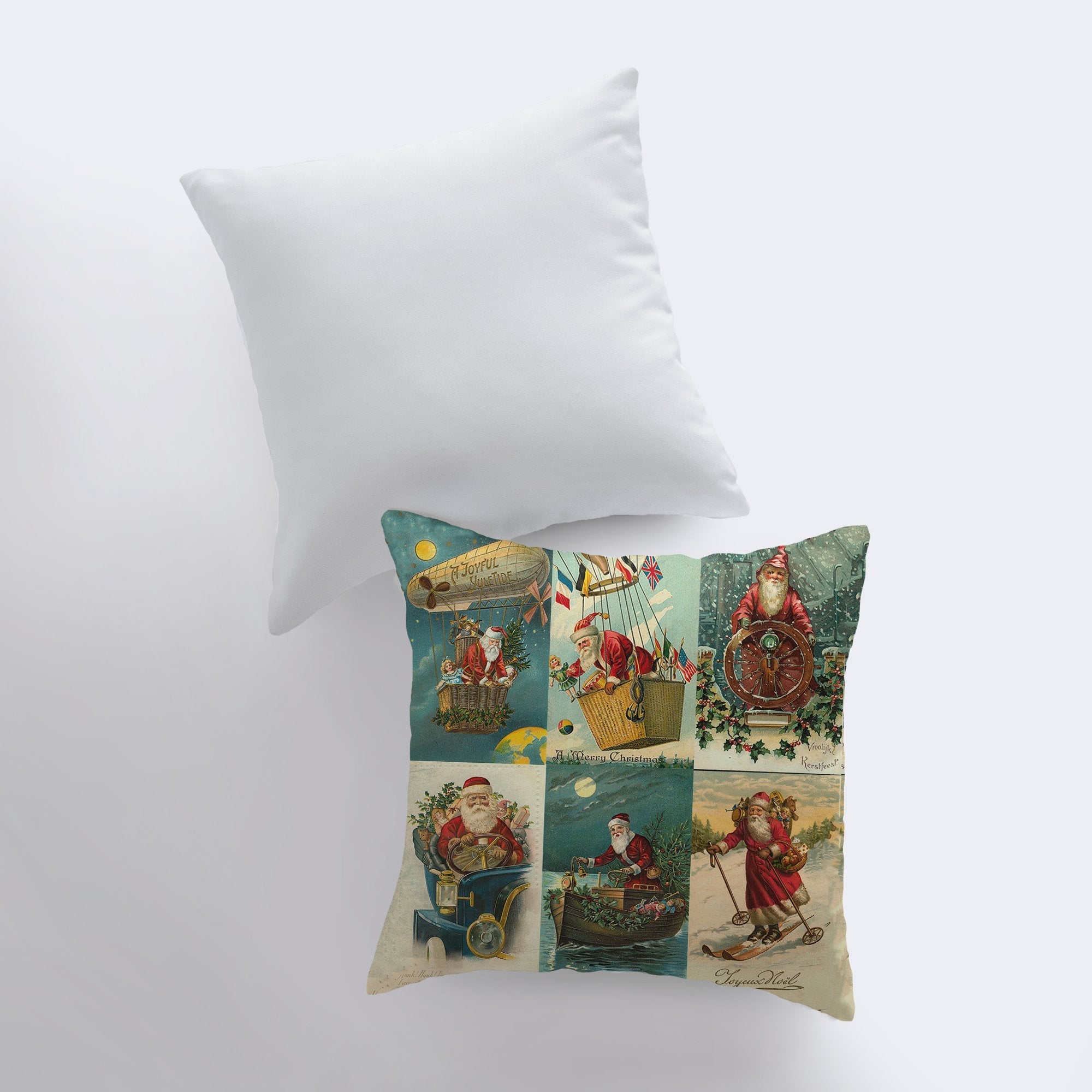 Merry Christmas | Vintage | Throw Pillow | Christmas Pillow | Home