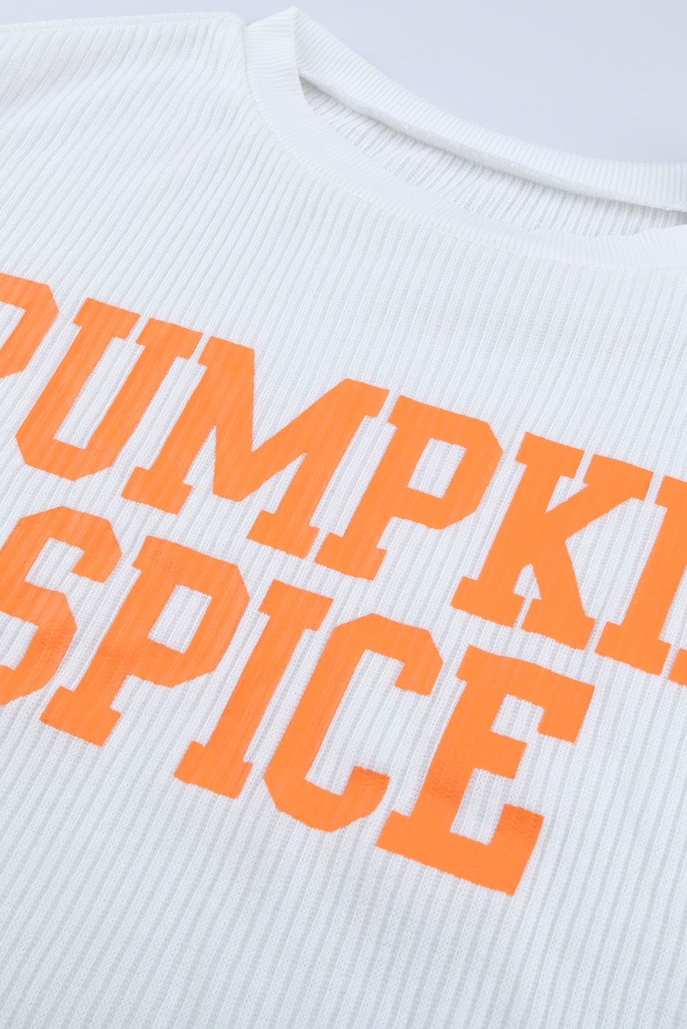 PUMPKIN SPICE Graphic Pullover Knit Top