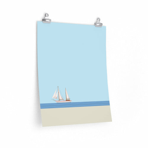 Sail Boat in the Ocean Poster