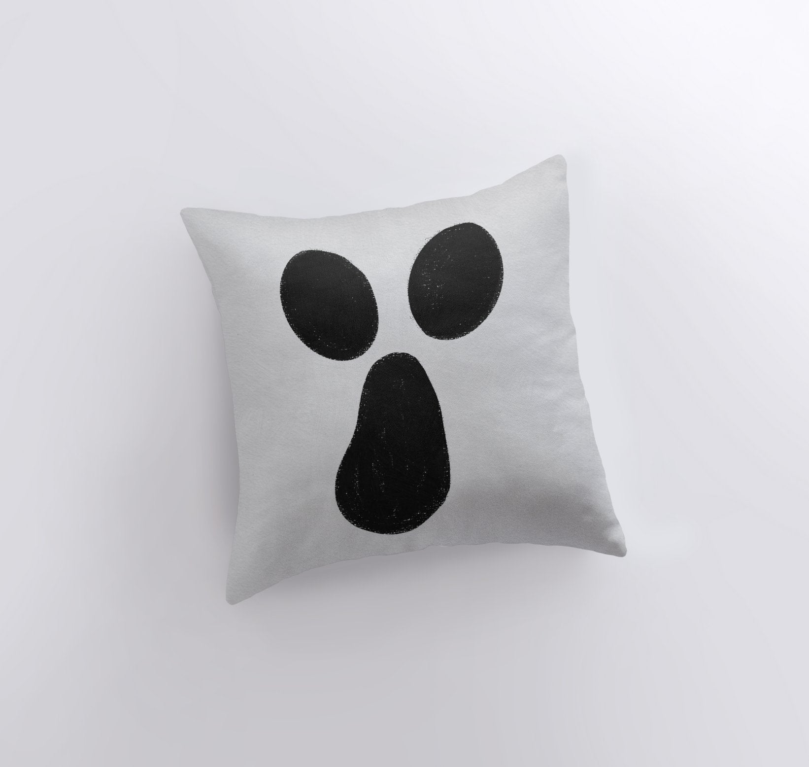 MINI Ghost on White Pillow Cover