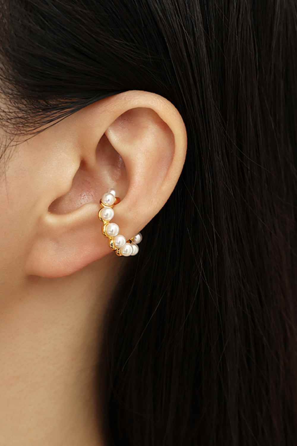 Pearl C-Shaped Ear Cuffs