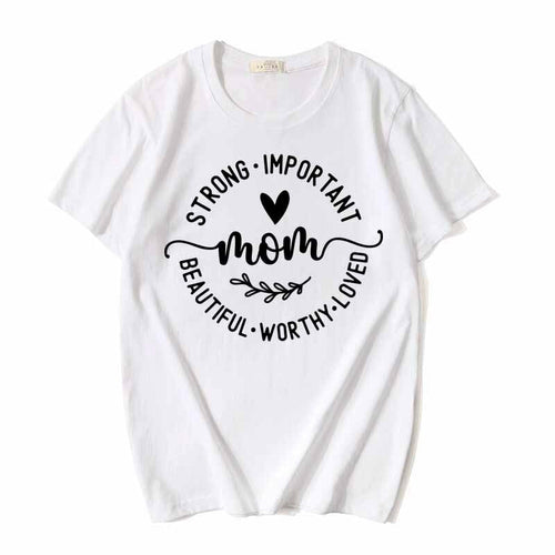 Printed Letter Mother's Day Graphic Tee