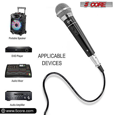 Premium Vocal Dynamic Cardioid Handheld Microphone, 2 Pcs