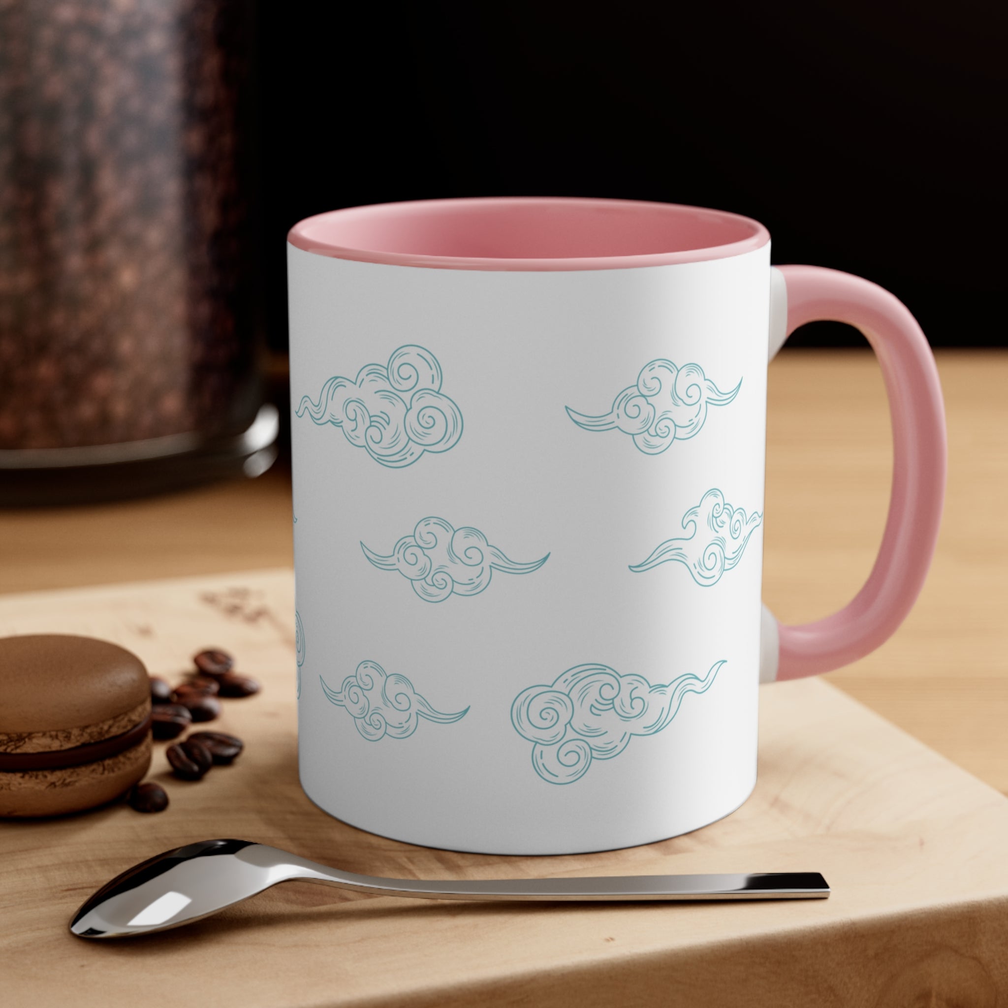 Contrasting Floating Clouds Coffee Tea Mug