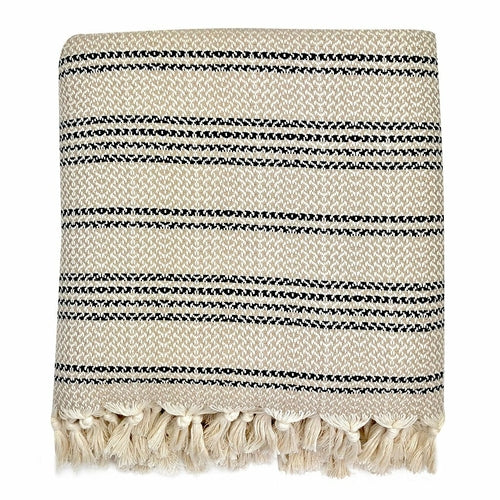 Woven Stripe Turkish Throw