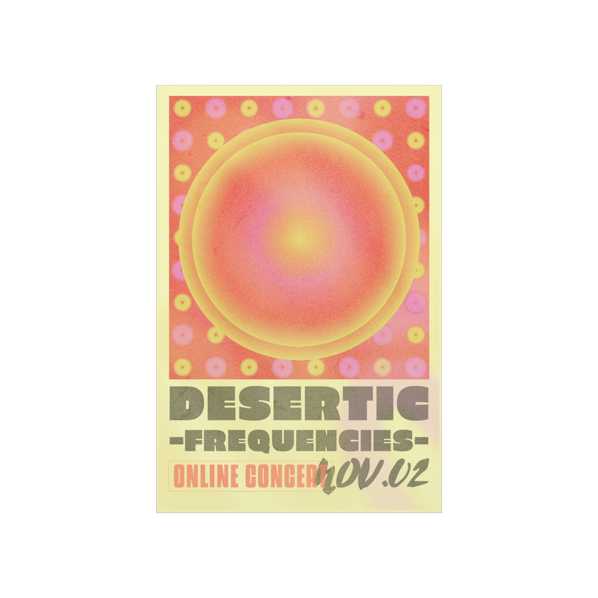 Online Concert Gradient Poster