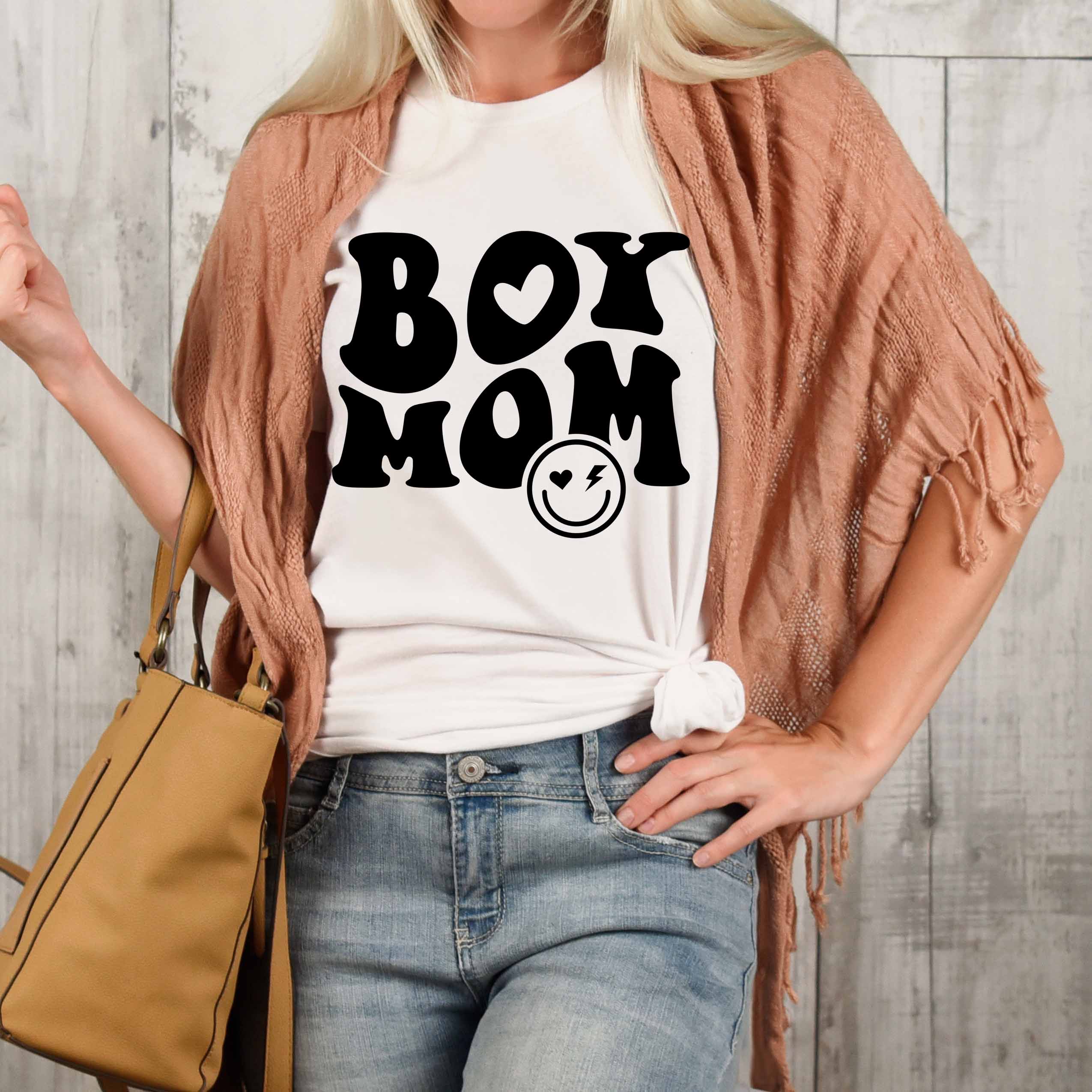 Boy Mom Mother's Day Graphic Tee