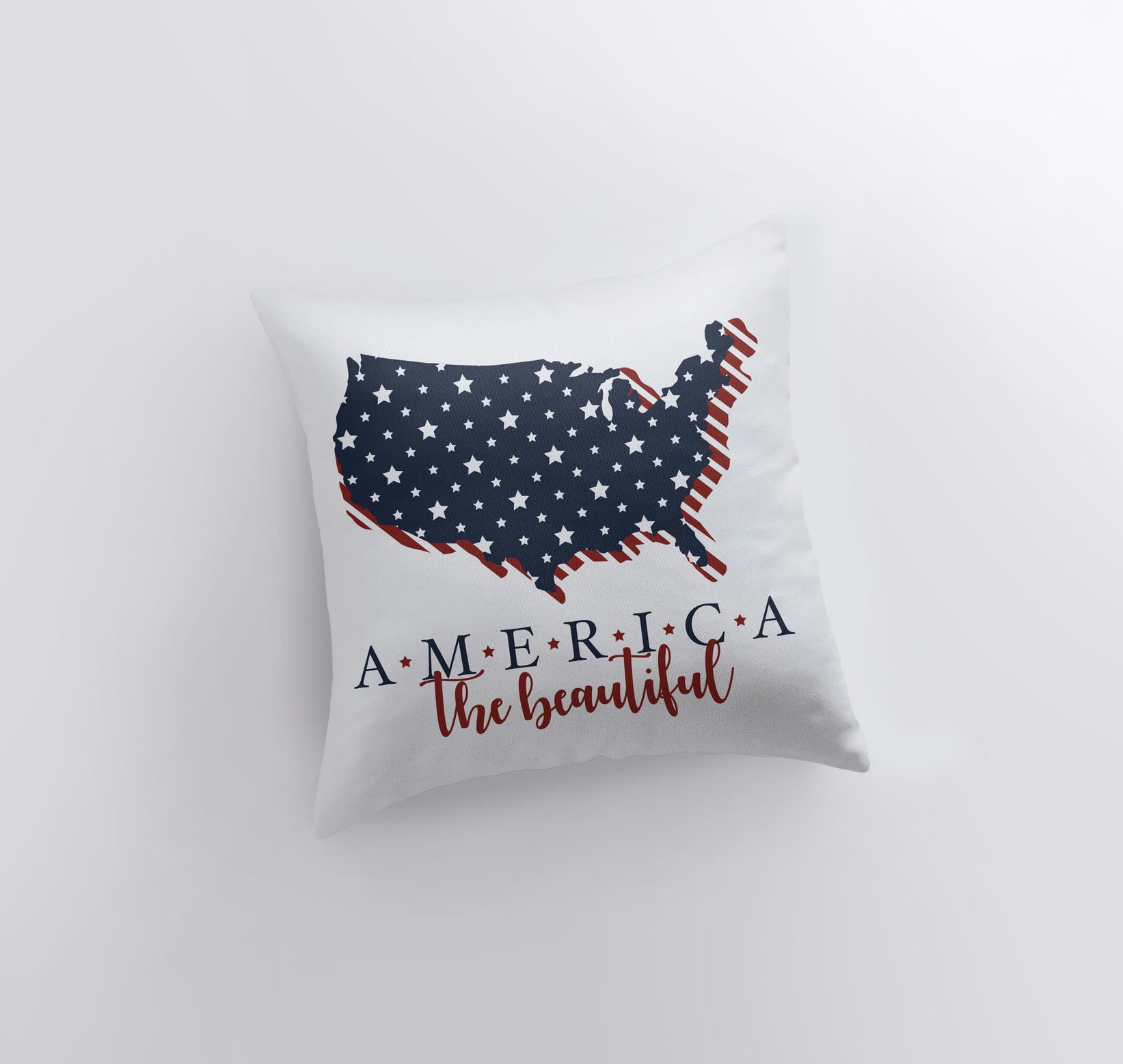 America the Beautiful | Pillow Cover | Memorial Gift | Throw Pillow |