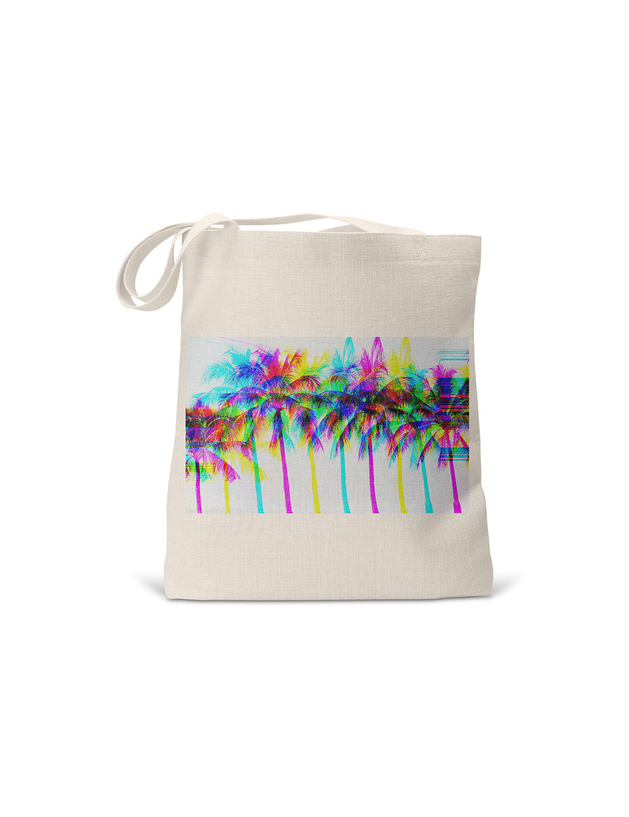 Colorful Palm Tree Tote Bag, Father's Day Gift