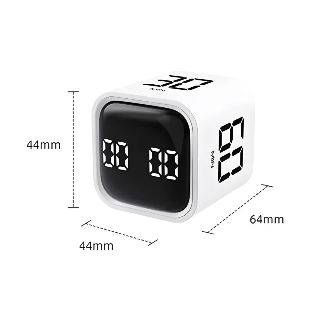 Productivity Cube Timer with Gravity Sensor and LED Display