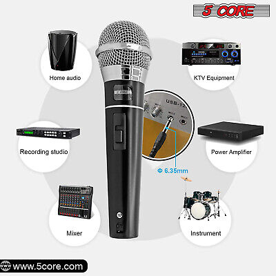 Premium Vocal Dynamic Cardioid Handheld Microphone, 2 Pcs