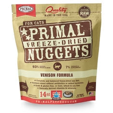 Primal Pet Foods Freeze Dried Cat Food- Venison 5.5Oz.