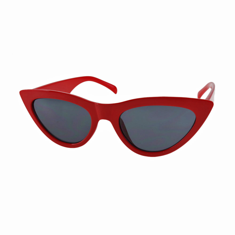 MQ Cardi Sunglasses in Red / Smoke