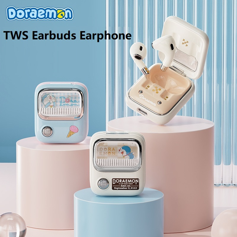 TWS Bluetooth Earphones Doraemoned Stereo Wireless 5.0 Bluetooth